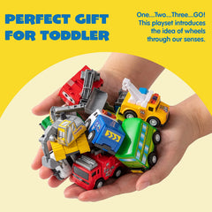 18-Pack Pull Back City Cars & Trucks Toy Set