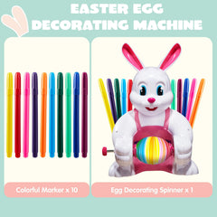 Pink Bunny Egg Whirler - Battery-Powered Spinner Decorating Machine