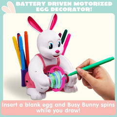 Pink Bunny Egg Whirler - Battery-Powered Spinner Decorating Machine