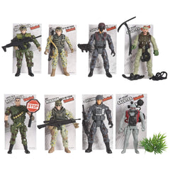 12Pcs Kids Valentine's Cards with Military Action Figure Toys - Classroom Exchange Gifts