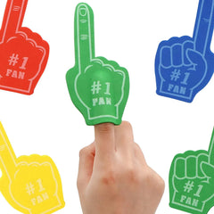 28 Foam Fingers with Valentine's Day Cards for Classroom Exchange