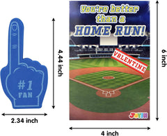 28 Foam Fingers with Valentine's Day Cards for Classroom Exchange