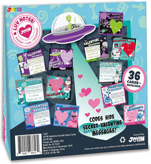 36 Valentine's Day Gift Cards with Decoding Games