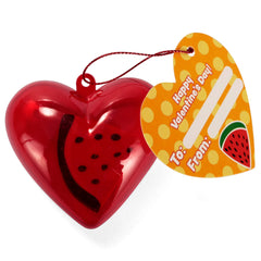 28-Piece Valentine's Fruit Eraser Set with Hearts and Cards for Kids Classroom Exchange Gifts