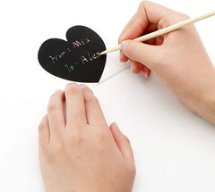Valentine's Day Heart-Shaped Scratch Sticker Roll Gift Cards