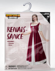 Women's Medieval Renaissance Peasant Maxi Dress for Halloween