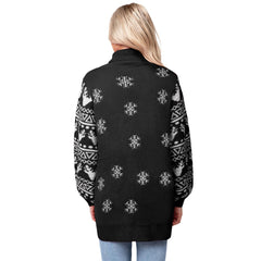 Women's Christmas Reindeer LED Light Up Ugly Sweater