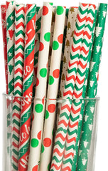 Colorful Disposable Paper Drinking Straws
