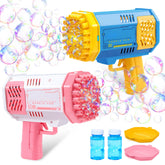 Sloosh 2-Pack Bubble Machine - Bazooka Rocket Shape Bubble Gun Toy for Kids Ages 4-8, Adults, Party Favors, Summer, Wedding, Easter