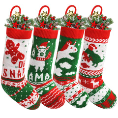 4-Pack 18-Inch Christmas Stockings