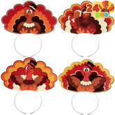 Thanksgiving Turkey Headband (24 Pack)