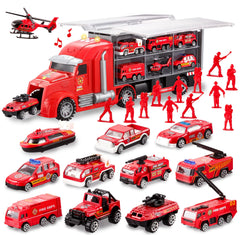 25-in-1 Die-Cast Construction Truck Toy Set