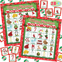 Christmas Bingo (Red) - 28 Pcs