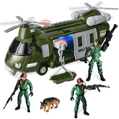 Friction Powered Helicopter Transport Toy