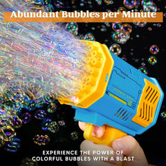 Sloosh 2-Pack Bubble Machine - Bazooka Rocket Shape Bubble Gun Toy for Kids Ages 4-8, Adults, Party Favors, Summer, Wedding, Easter