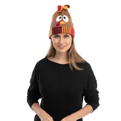 2-Piece Thanksgiving Pom-Pom Beanie Hats