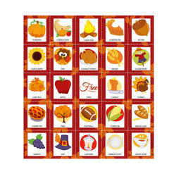 Thanksgiving Bingo Cards