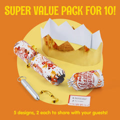 10Pcs Thanksgiving Cracker Set Design - Classic