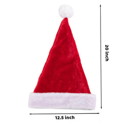 Premium Christmas Santa Hats (12-Pack)