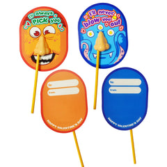 28-Pack 'I Pick Your Nose' Pencil Sharpener Set - Valentine's Day Cards for Kids