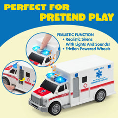3-Piece City Hero Police Vehicle Toy Set