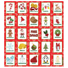 Christmas Bingo (Red) - 28 Pcs
