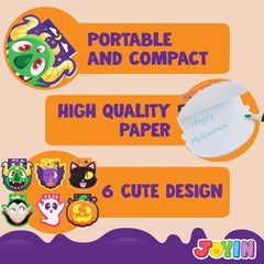 Halloween Spooky Characters Mini Notepad Set (60 Pack)