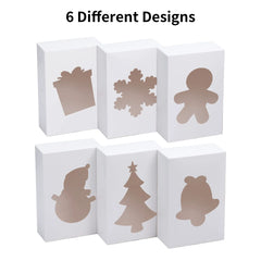 White Treat Boxes with Window, 24 Count