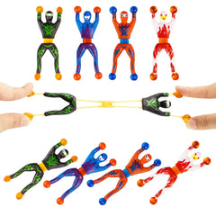 28 Pcs Sticky Climbing Ninja with Kids Valentine's Cards for Valentine Party Favors