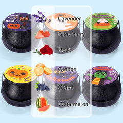 Halloween Witch Cauldron Bath Bomb with Mochi Squishy, 6 Pack