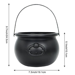 Large Halloween Black Cauldron