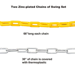 TURFEE Green Swing Seat with 66-Inch Chain