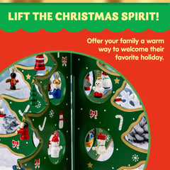 Tabletop Wooden Christmas Tree Advent Calendar