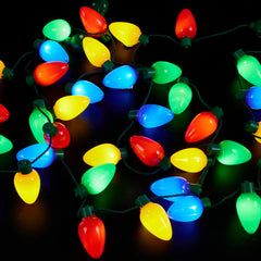 6 Pcs Christmas Necklace with 12 Light Bulbs
