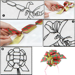 4.7-Inch Christmas Bows for Gift Wrapping, 24 Pack