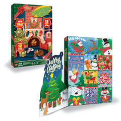 12 Days of Socks Advent Calendar - 12 Pairs (Santa, Snowman, Reindeer, Gingerbread Man)