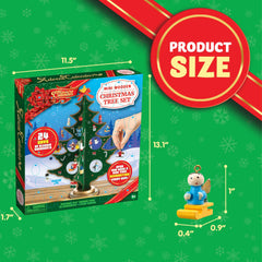 Tabletop Wooden Christmas Tree Advent Calendar