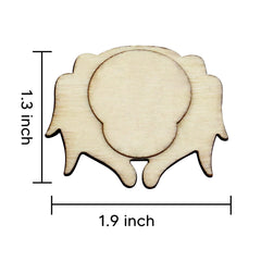 Halloween Wooden Magnet, 12 Pcs