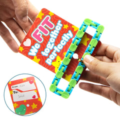 28 Wacky Tracks with Valentine's Day Cards for Classroom Exchange