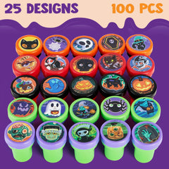 100 Assorted Halloween Stampers