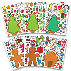 Make-a-Face Gingerbread Set with Trees, 36 Pieces