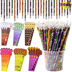 Halloween Pencil & Ruler Set - 96 Pieces