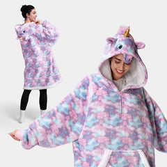 Unicorn Adult Sherpa Wearable Blanket
