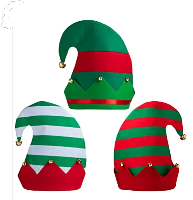 Unisex Classic Elf Hats (3-Pack)