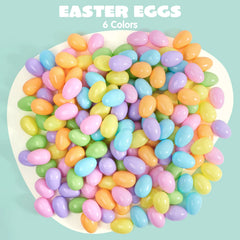 100 Pastel Plastic Fillable Easter Eggs for Hunt & Party Favors