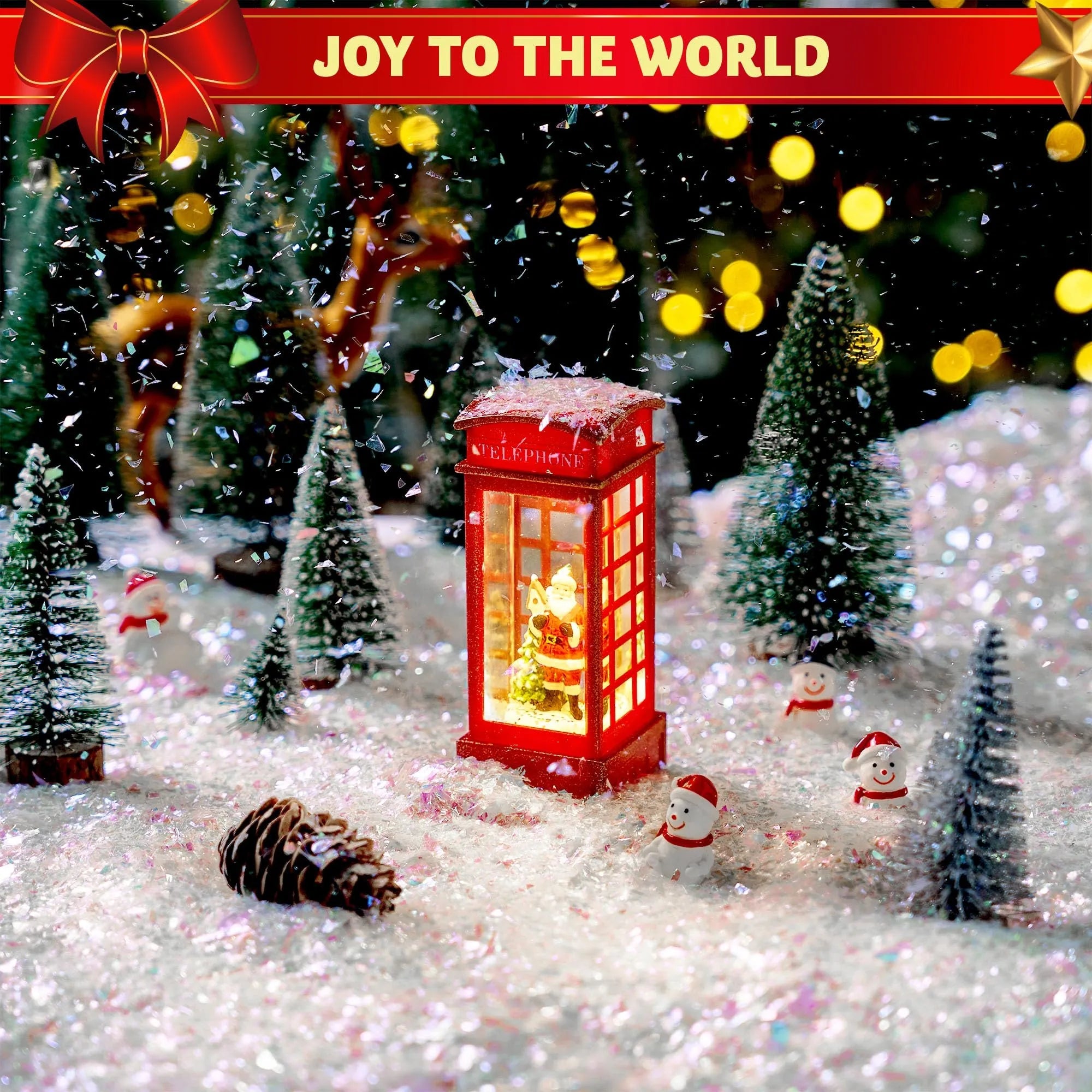 12 oz Christmas Twinkles Snow - Plastic Artificial Snowflakes for Holiday Decor