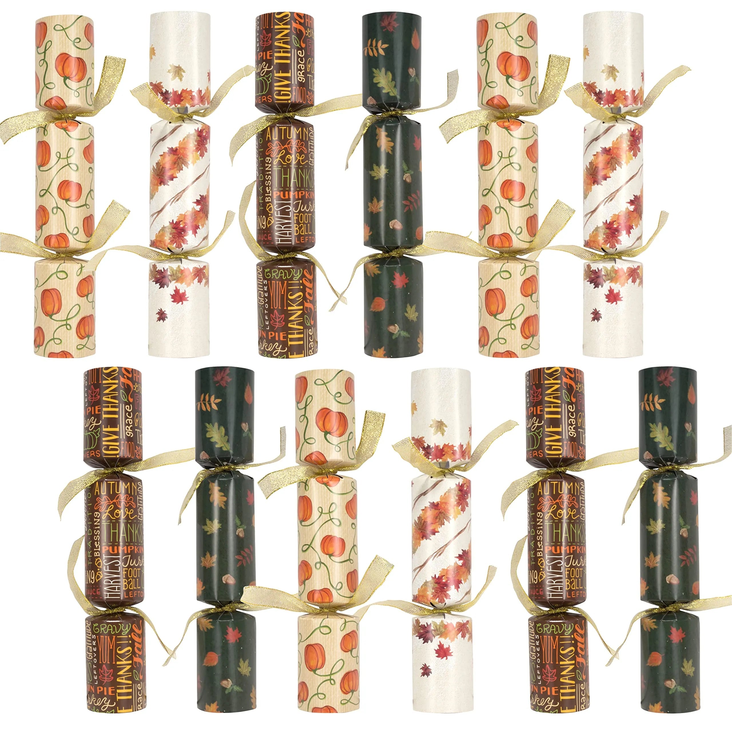 12 Pack Thanksgiving Party Favors - No Snap, No Popping, with Random Gifts