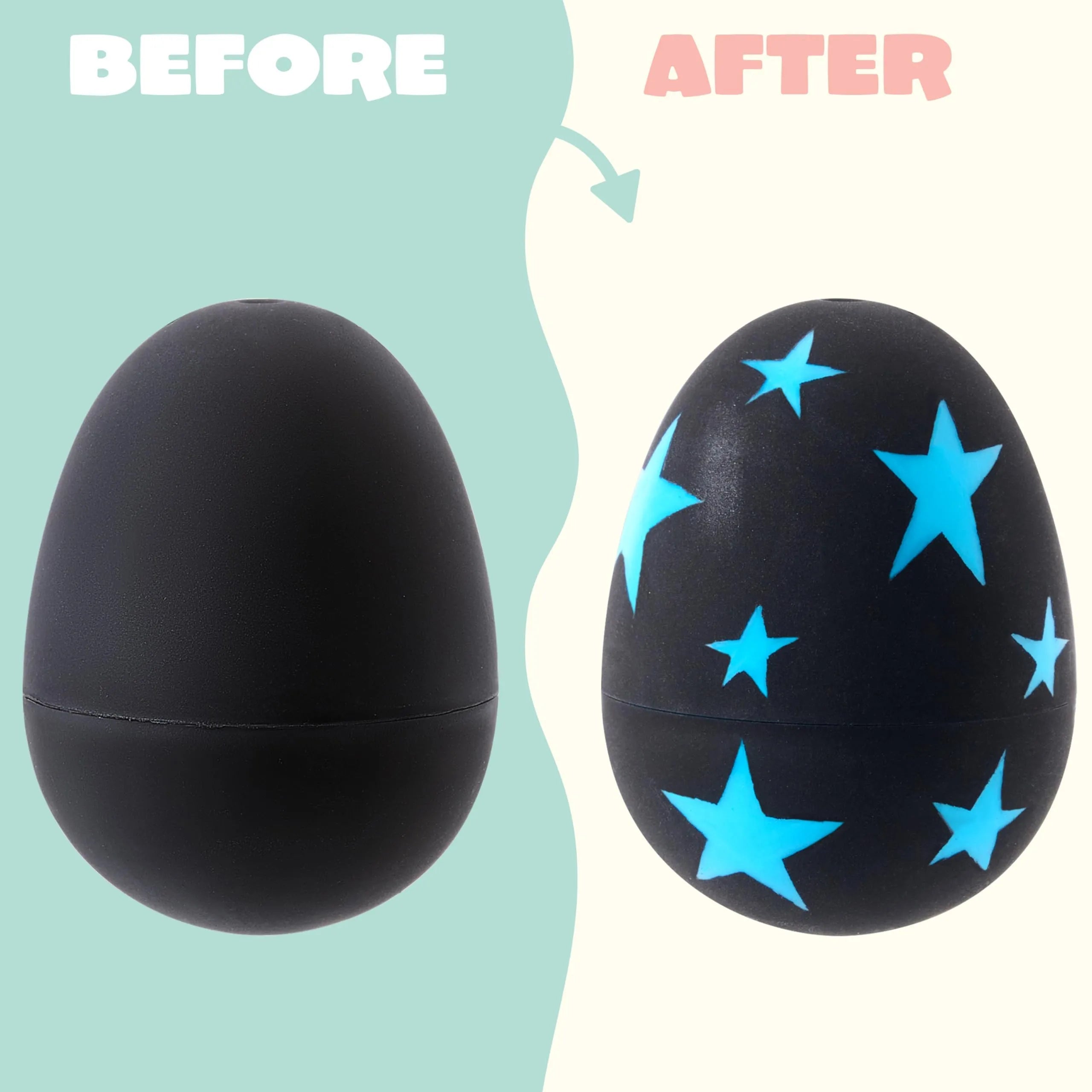 12 Pack 2.3 Inch Easter Plastic Eggs with Scratchable Surface, Empty and Fillable