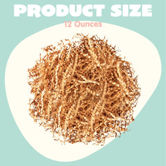 12 oz (340 g) Easter Pure Brown Recyclable Paper Grass