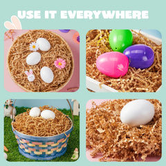 12 oz (340 g) Easter Pure Brown Recyclable Paper Grass